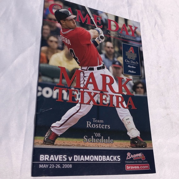 2008 Braves vs Diamondbacks program - Picture 3 of 8